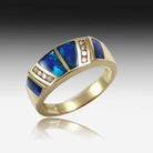 14kt Yellow Gold Opal ring - Masterpiece Jewellery Opal & Gems Sydney Australia | Online Shop