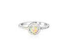 18kt White Gold Diamond and Opal ring - Masterpiece Jewellery Opal & Gems Sydney Australia | Online Shop