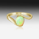 9kt Yellow Gold Opal ring - Masterpiece Jewellery Opal & Gems Sydney Australia | Online Shop