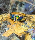 14Y opal inlay and diamond ring - Masterpiece Jewellery Opal & Gems Sydney Australia | Online Shop