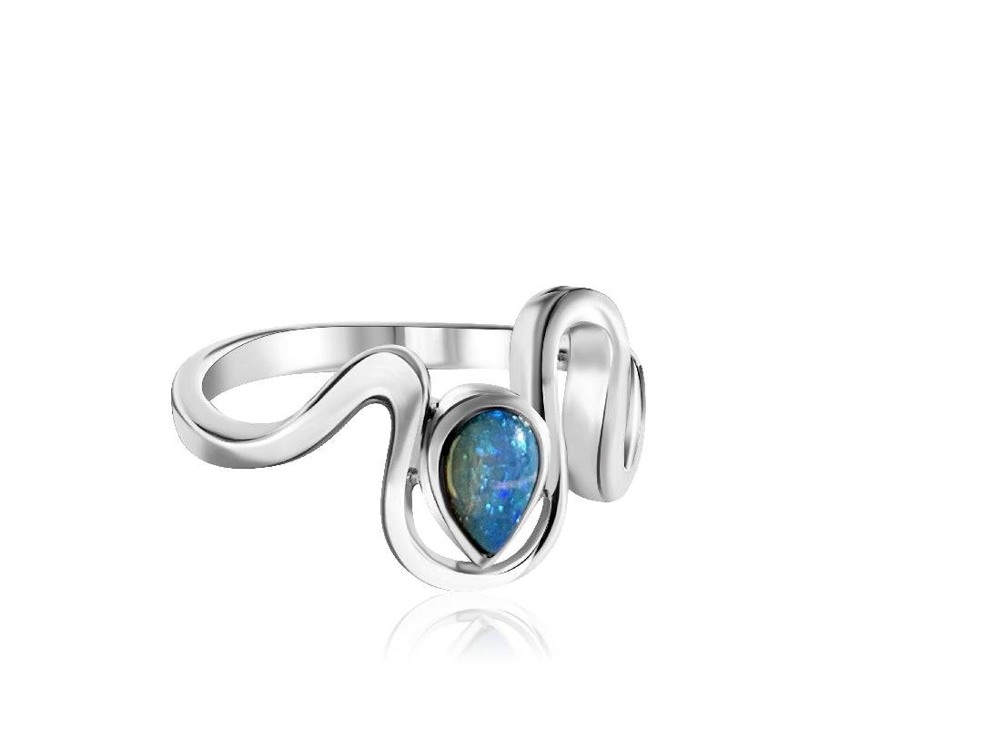 Sterling Silver Opal ring - Masterpiece Jewellery Opal & Gems Sydney Australia | Online Shop