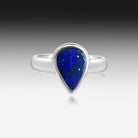 Sterling Silver Black Opal ring - Masterpiece Jewellery Opal & Gems Sydney Australia | Online Shop