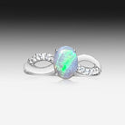 Sterling Silver Opal ring - Masterpiece Jewellery Opal & Gems Sydney Australia | Online Shop