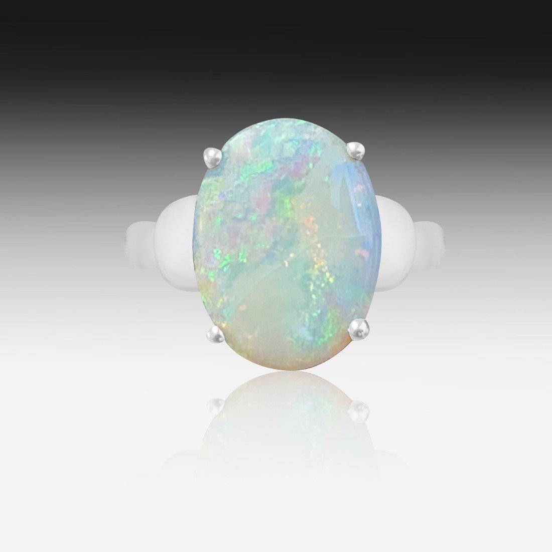 Sterling Silver Opal ring - Masterpiece Jewellery Opal & Gems Sydney Australia | Online Shop