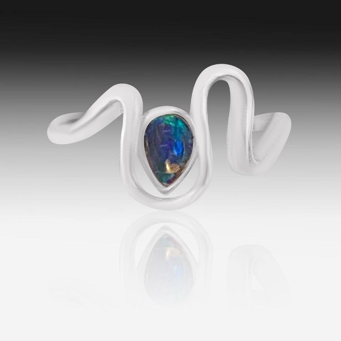 Sterling Silver Opal ring - Masterpiece Jewellery Opal & Gems Sydney Australia | Online Shop
