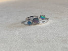 STERLING SILVER TRIPLE OPAL RING - Masterpiece Jewellery Opal & Gems Sydney Australia | Online Shop