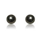 14kt White Gold Black Pearl studs - Masterpiece Jewellery Opal & Gems Sydney Australia | Online Shop